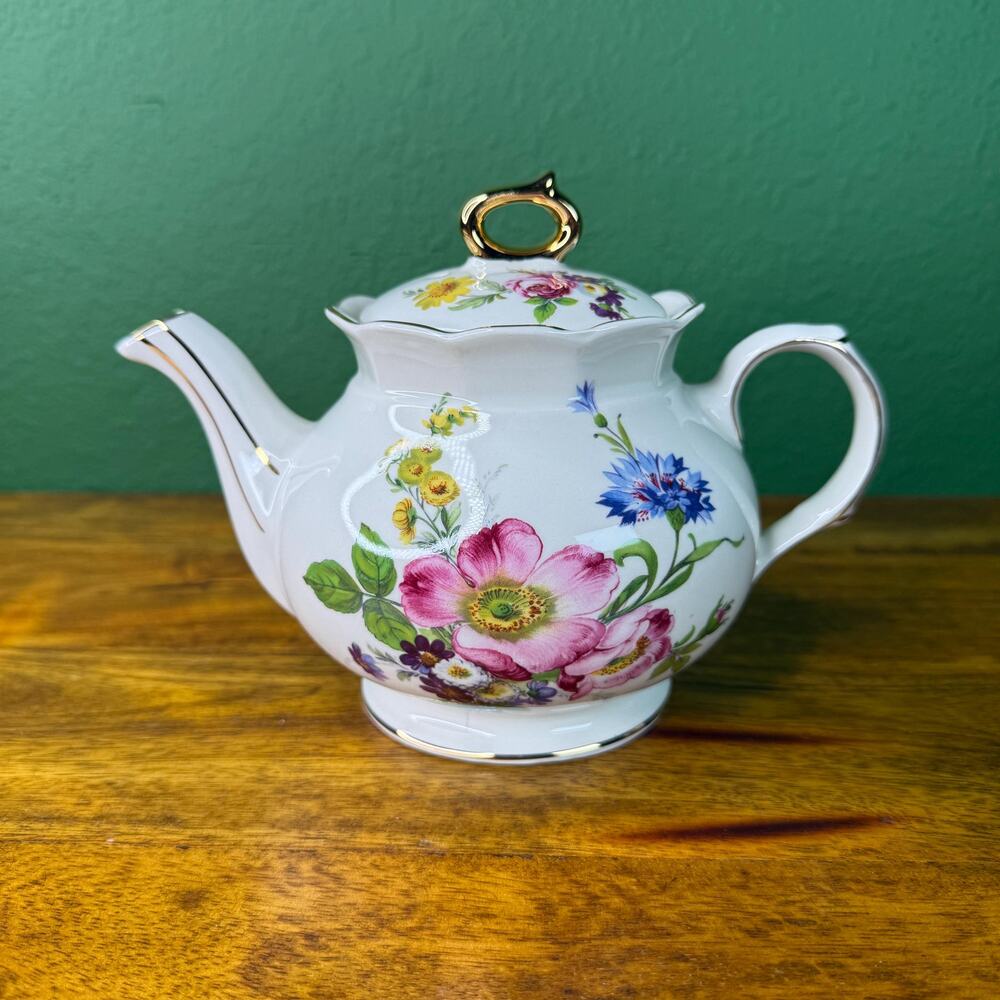 Vintage James Sadler Tea Pot Made in England 1950s Teapot